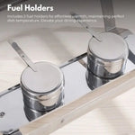 GOMINIMO 9L Chafing Dish Multifunctional Stainless Steel Food Buffet Warmer Pan (3x3L Triple Trays) - Home & Garden >