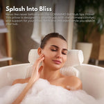 GOMINIMO Bathtub Spa Pillow with 4D Air Mesh and 7 Suction Cups - Home & Garden > Bedding > Pillows