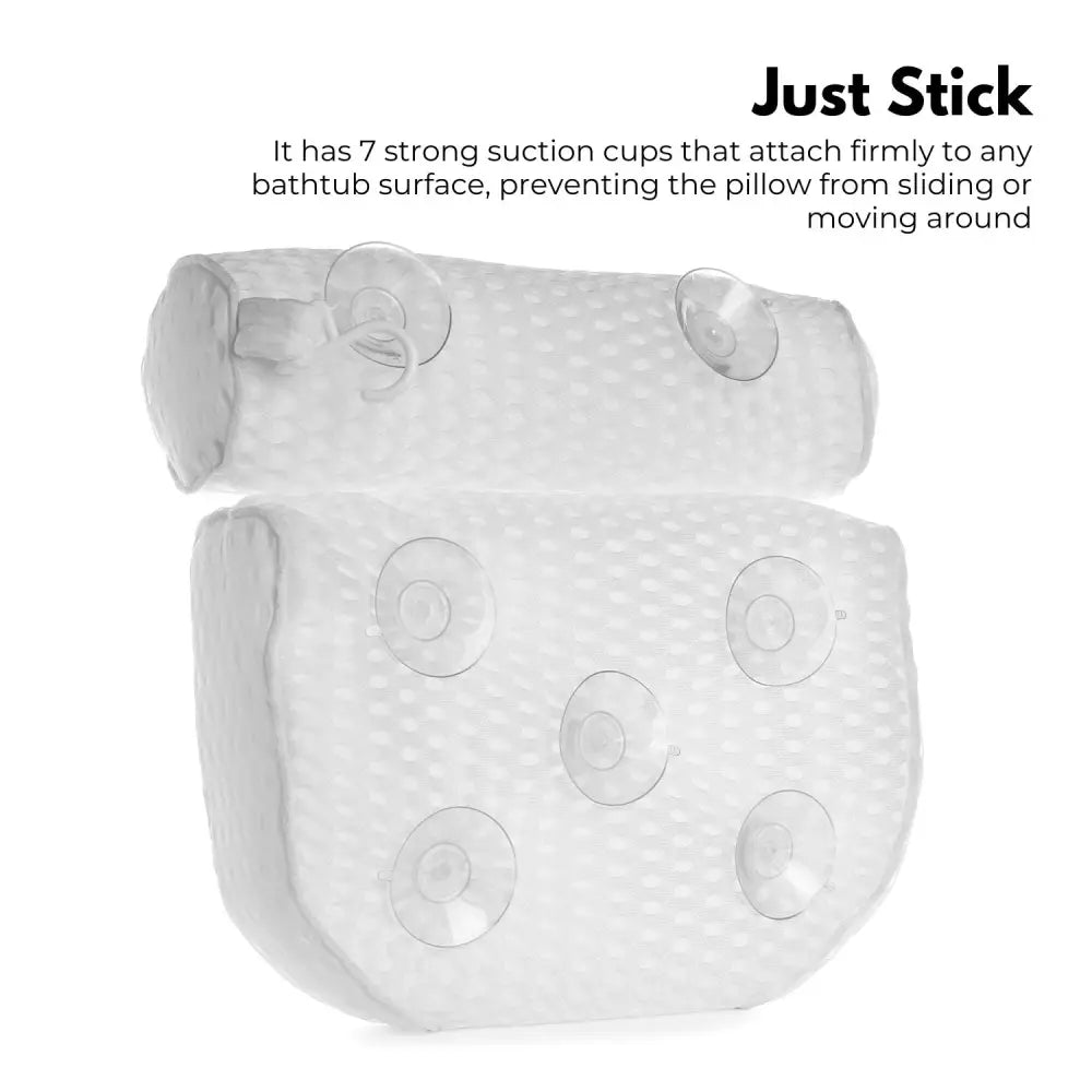 GOMINIMO Bathtub Spa Pillow with 4D Air Mesh and 7 Suction Cups - Home & Garden > Bedding > Pillows