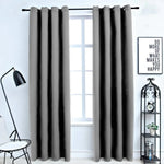 GOMINIMO Blackout Window Curtains for Thermal Insulated Room (Set of 2 W132cm x D213cm Light Grey) GO-CNB-104-MM - Home
