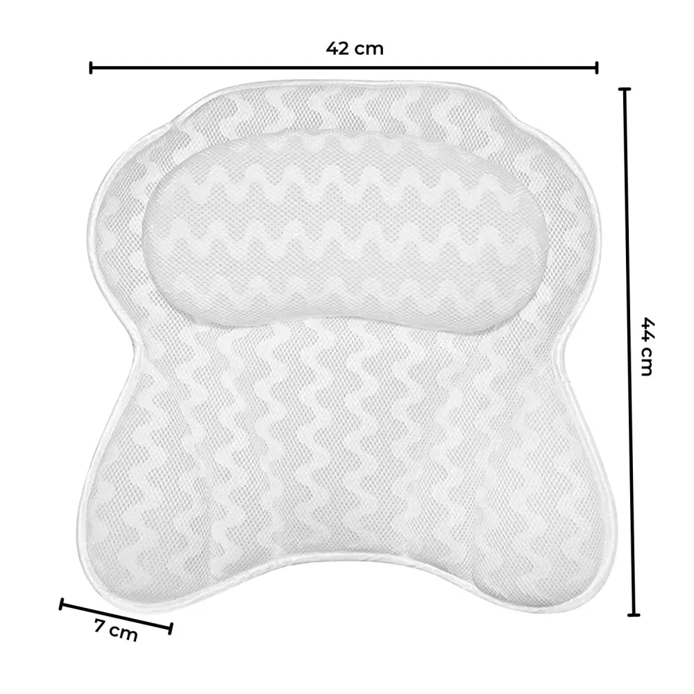Gominimo Butterfly 4D Mesh Bathtub Pillow Spa 6 Suction Cups Breathable Cushion - Home & Garden > Bedding > Pillows