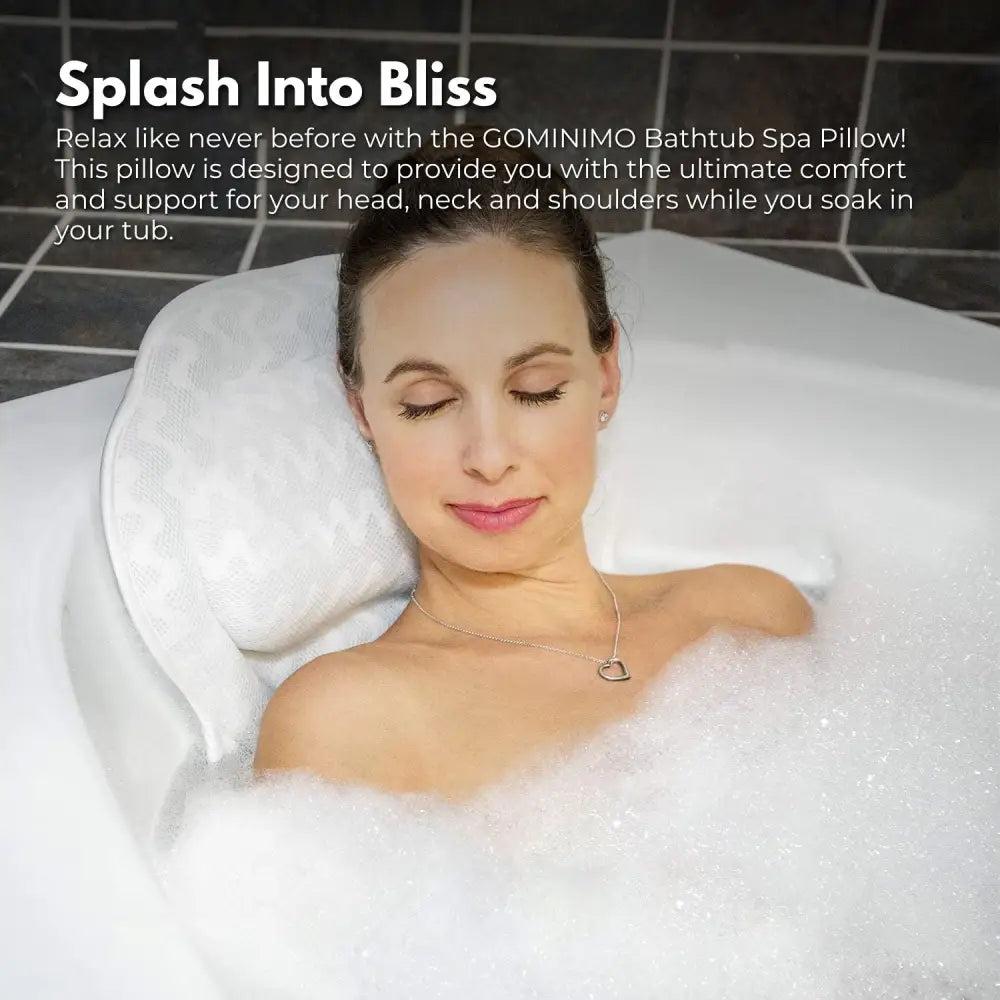 Gominimo Butterfly 4D Mesh Bathtub Pillow Spa 6 Suction Cups Breathable Cushion - Home & Garden > Bedding > Pillows