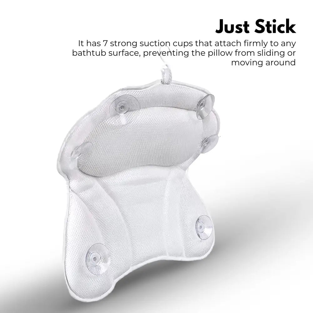 Gominimo Butterfly 4D Mesh Bathtub Pillow Spa 6 Suction Cups Breathable Cushion - Home & Garden > Bedding > Pillows