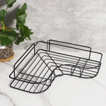 GOMINIMO Corner Shower Caddy with Hooks and Adhesive (Black) - Auto Accessories > Auto Accessories Others > Automotive