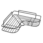 GOMINIMO Corner Shower Caddy with Hooks and Adhesive (Black) - Auto Accessories > Auto Accessories Others > Automotive
