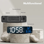 GOMINIMO Digital Clock Mirrored Black - GO-CK-103-FKT - Home & Garden > Decor