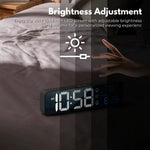 GOMINIMO Digital Clock Mirrored Black - GO-CK-103-FKT - Home & Garden > Decor