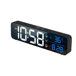 GOMINIMO Digital Clock Mirrored Black - GO-CK-103-FKT - Home & Garden > Decor