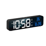 GOMINIMO Digital Clock Mirrored Black - GO-CK-103-FKT - Home & Garden > Decor