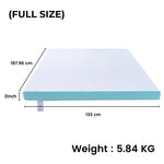 GOMINIMO Dual Layer Mattress Topper 2 inch with Gel Infused (Full) GO-MTP-101 - Furniture > Mattresses