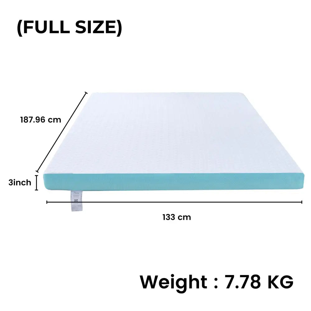 GOMINIMO Dual Layer Mattress Topper 3 inch with Gel Infused (Full) GO-MTP-105 - Furniture > Mattresses