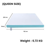 GOMINIMO Dual Layer Mattress Topper 3 inch with Gel Infused (Queen) GO-MTP-106 - Furniture > Mattresses