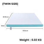 GOMINIMO Dual Layer Mattress Topper 3 inch with Gel Infused (Twin) GO-MTP-104 - Furniture > Mattresses