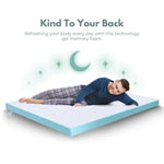 GOMINIMO Dual Layer Mattress Topper 3 inch with Gel Infused (Twin) GO-MTP-104 - Furniture > Mattresses