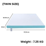GOMINIMO Dual Layer Mattress Topper 4 inch with Gel Infused (Twin) GO-MTP-108 - Furniture > Mattresses