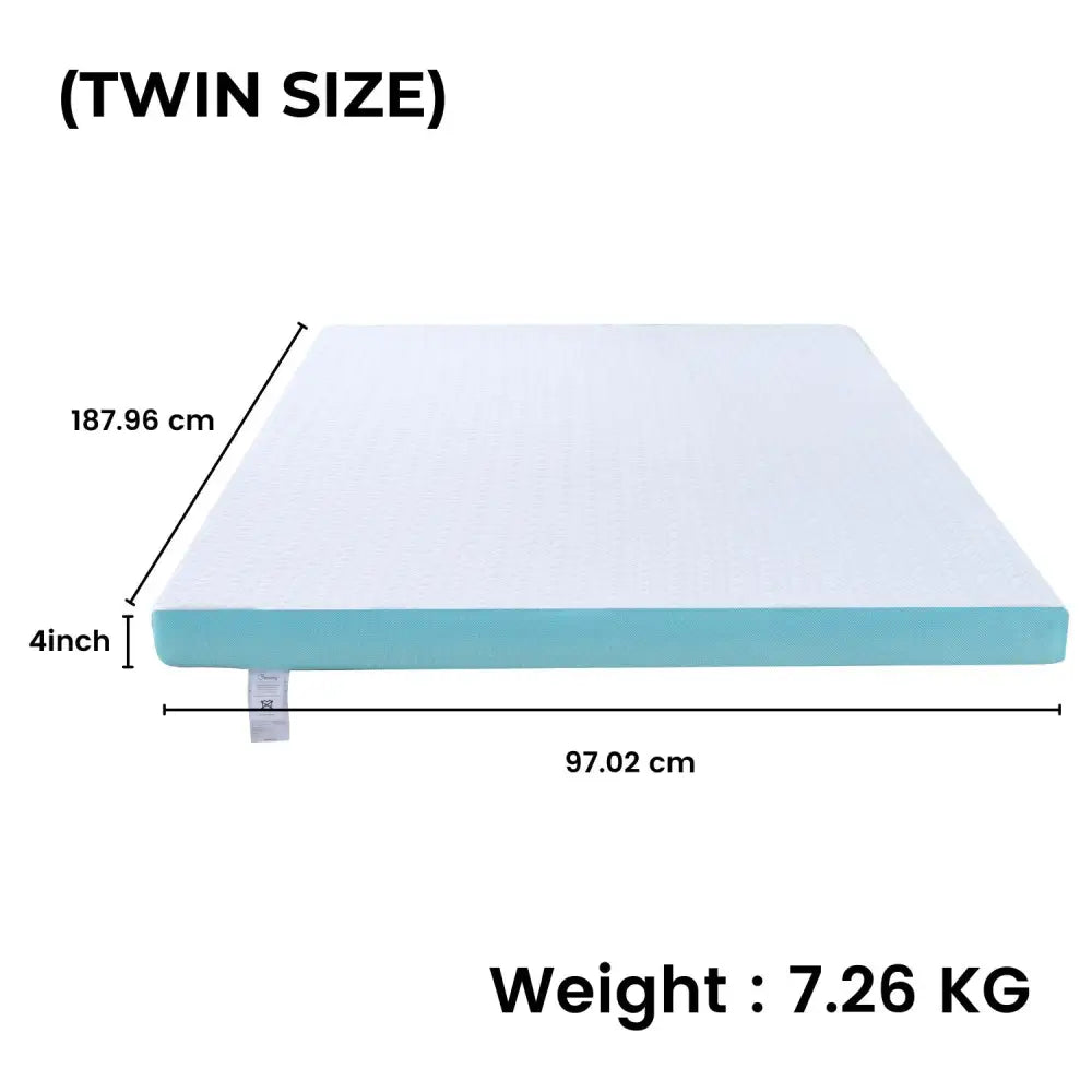 GOMINIMO Dual Layer Mattress Topper 4 inch with Gel Infused (Twin) GO-MTP-108 - Furniture > Mattresses