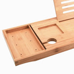 GOMINIMO Expandable Bamboo Bathup Caddy Trays GO-BBC-100-HYB - Home & Garden > Bathroom Accessories
