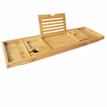 GOMINIMO Expandable Bamboo Bathup Caddy Trays GO-BBC-100-HYB - Home & Garden > Bathroom Accessories