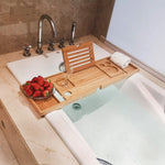 GOMINIMO Expandable Bamboo Bathup Caddy Trays GO-BBC-100-HYB - Home & Garden > Bathroom Accessories