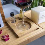 GOMINIMO Expandable Bamboo Bathup Caddy Trays GO-BBC-100-HYB - Home & Garden > Bathroom Accessories