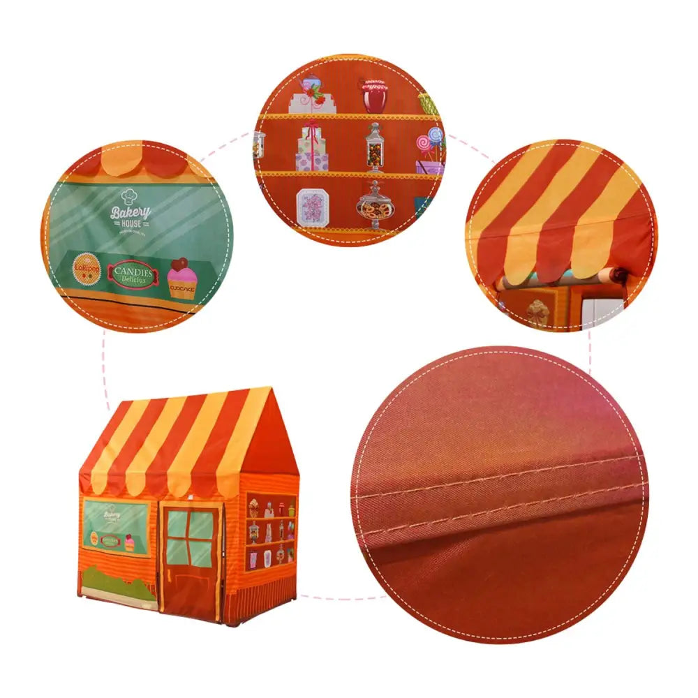GOMINIMO Kids Dessert House Tent (Brown) GO-KT-108-LK - Baby & Kids > Kid’s Furniture