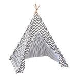 GOMINIMO Kids Teepee Tent with Side Window and Carry Case (Wave Stripe) GO-KT-103-LK - Baby & Kids > Kid’s Furniture