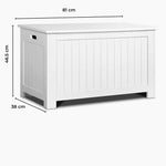 GOMINIMO Kids Toy Storage Box with Lid and Air Gap Handle (White) GO-SBO-100-LR - Baby & Kids > Kid’s Furniture