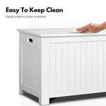 GOMINIMO Kids Toy Storage Box with Lid and Air Gap Handle (White) GO-SBO-100-LR - Baby & Kids > Kid’s Furniture