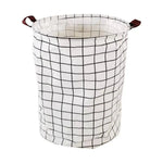 GOMINIMO Laundry Basket Round Foldable (White Square) GO-LB-109-CN - Home & Garden > Storage