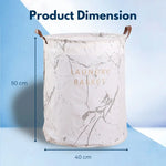 GOMINIMO Laundry Basket Round Foldable (White Square) GO-LB-109-CN - Home & Garden > Storage