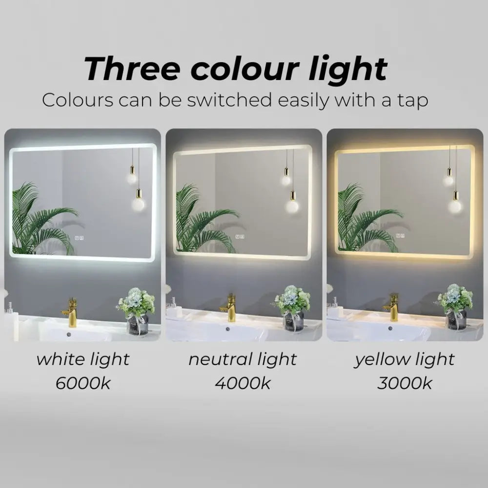 GOMINIMO LED Bathroom Mirror HB-BM-100-J - Home & Garden > Decor > Mirrors
