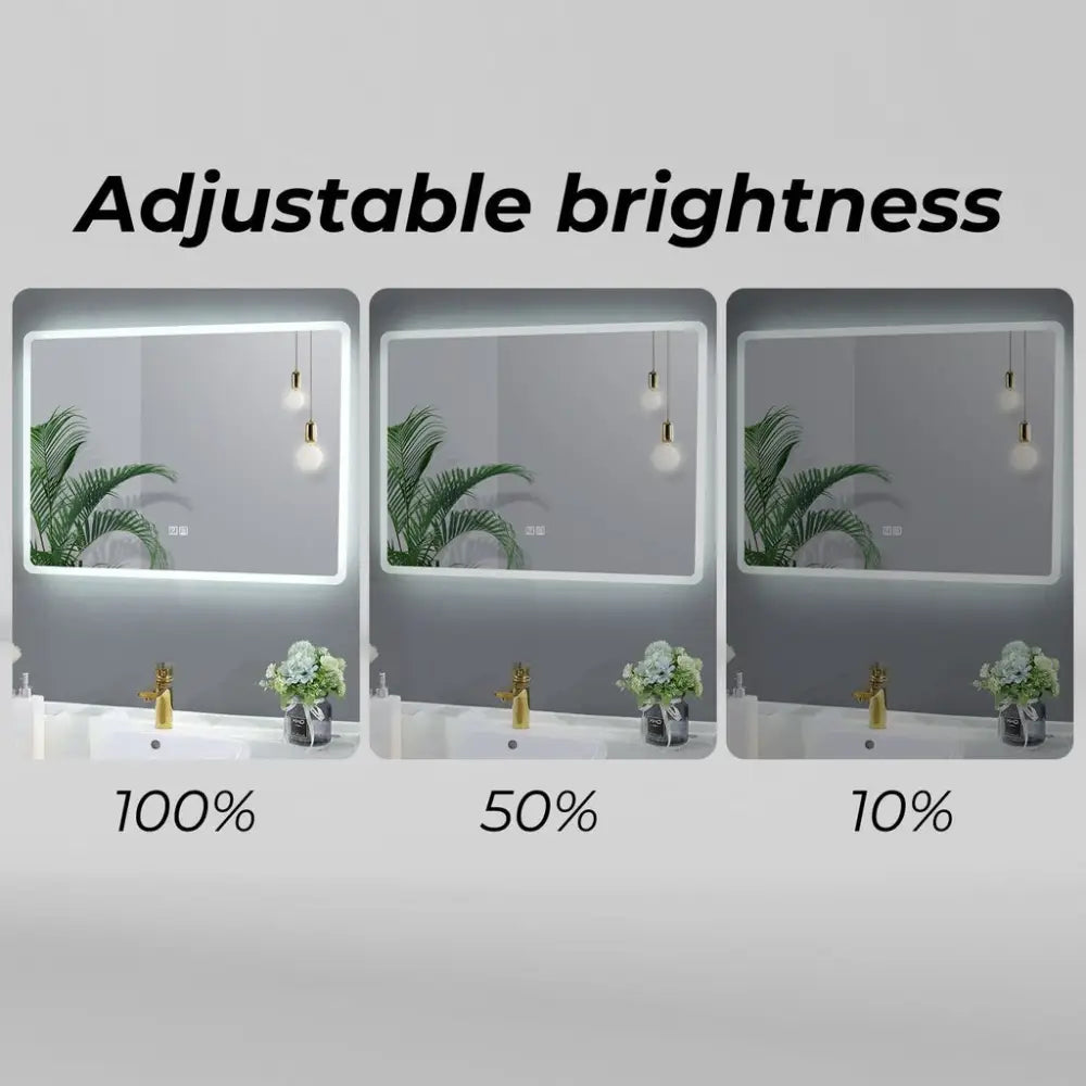 GOMINIMO LED Bathroom Mirror HB-BM-100-J - Home & Garden > Decor > Mirrors