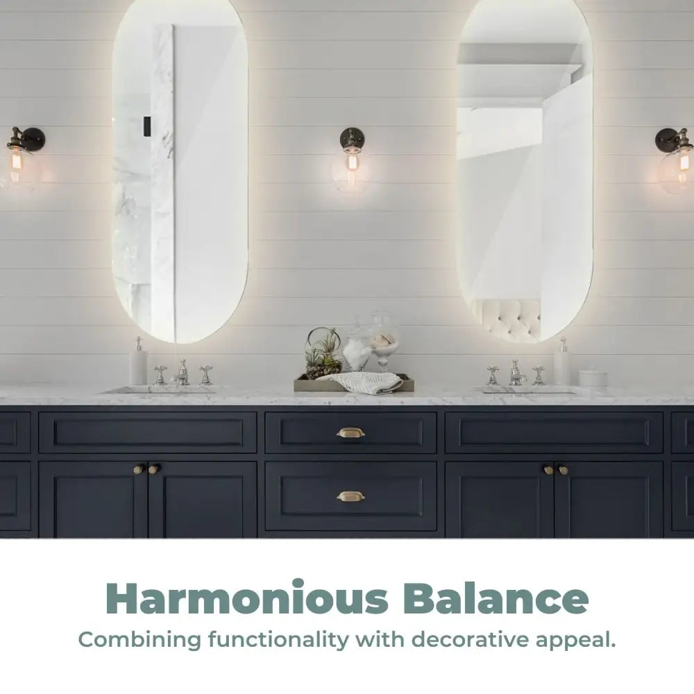 GOMINIMO LED Mirror 1000mm Oval - Home & Garden > Decor > Mirrors