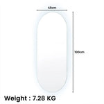 GOMINIMO LED Mirror 1000mm Oval - Home & Garden > Decor > Mirrors