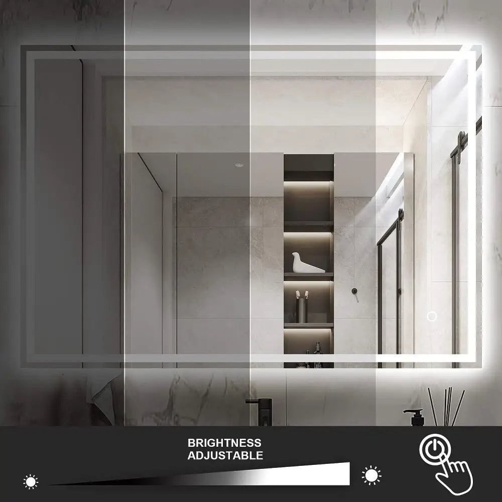 GOMINIMO LED Mirror with Bluetooth Speaker 800mm Rectangle - Audio & Video > Musical Instrument & Accessories > Audio