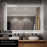 GOMINIMO LED Mirror with Bluetooth Speaker 800mm Rectangle - Audio & Video > Musical Instrument & Accessories > Audio