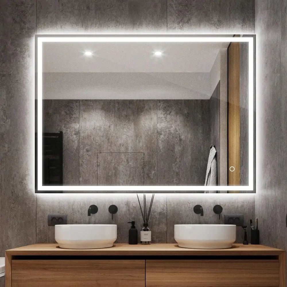 GOMINIMO LED Mirror with Bluetooth Speaker 800mm Rectangle - Audio & Video > Musical Instrument & Accessories > Audio