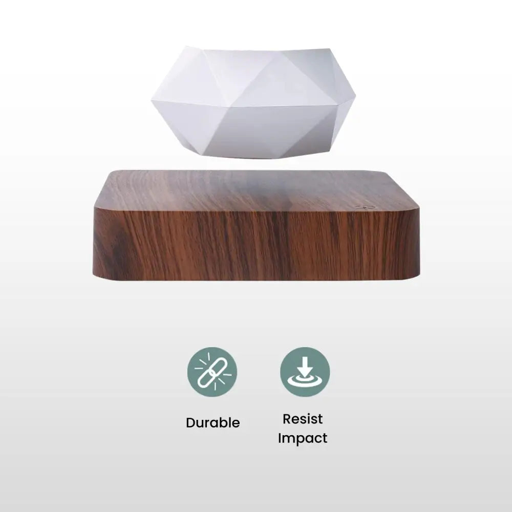 GOMINIMO Magnetic Levitating Plant Pot Dark Brown Base - Home & Garden > Decor