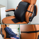 GOMINIMO Memory Foam Lumbar Support Pillow with Adjustable Dual Strap (Black) GO-LSP-101-JYM - Home & Garden > Decor