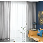 GOMINIMO Natural Linen Blended Curtains (Set of 2 W132cm x D243cm Light Grey) GO-CNB-107-MM - Home & Garden > Decor