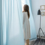 GOMINIMO Natural Linen Blended Curtains (Set of 2 W132cm x D274cm Dark Blue) GO-CNB-110-MM - Home & Garden > Decor