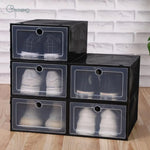 GOMINIMO Plastic Shoe Box 12 PCS Black - Home & Garden > Storage