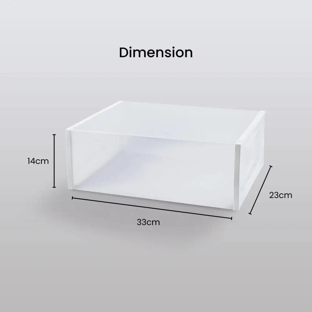 GOMINIMO Plastic Shoe Box 12PCS Medium Size (White) GO-SB-107-TD - Home & Garden > Storage