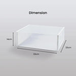 GOMINIMO Plastic Shoe Box 12PCS Medium Size (White) GO-SB-107-TD - Home & Garden > Storage