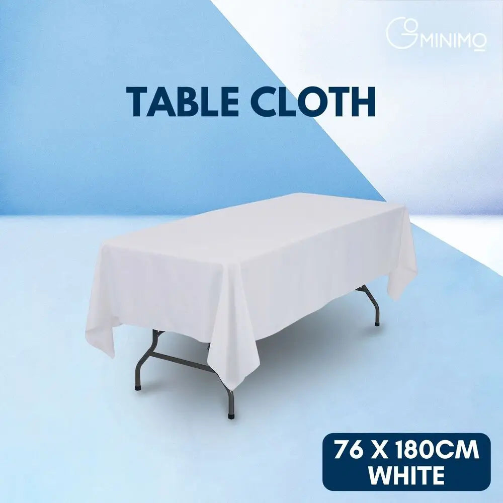 GOMINIMO Polyester Table Cloth 230cm (White) - Home & Garden > Shading > Umbrellas & Sunshades
