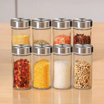 Gominimo Quadrate Rotating Spice Rack Organizer (20 Jars) with Label Sticker and Silicone Funnel - Home & Garden >