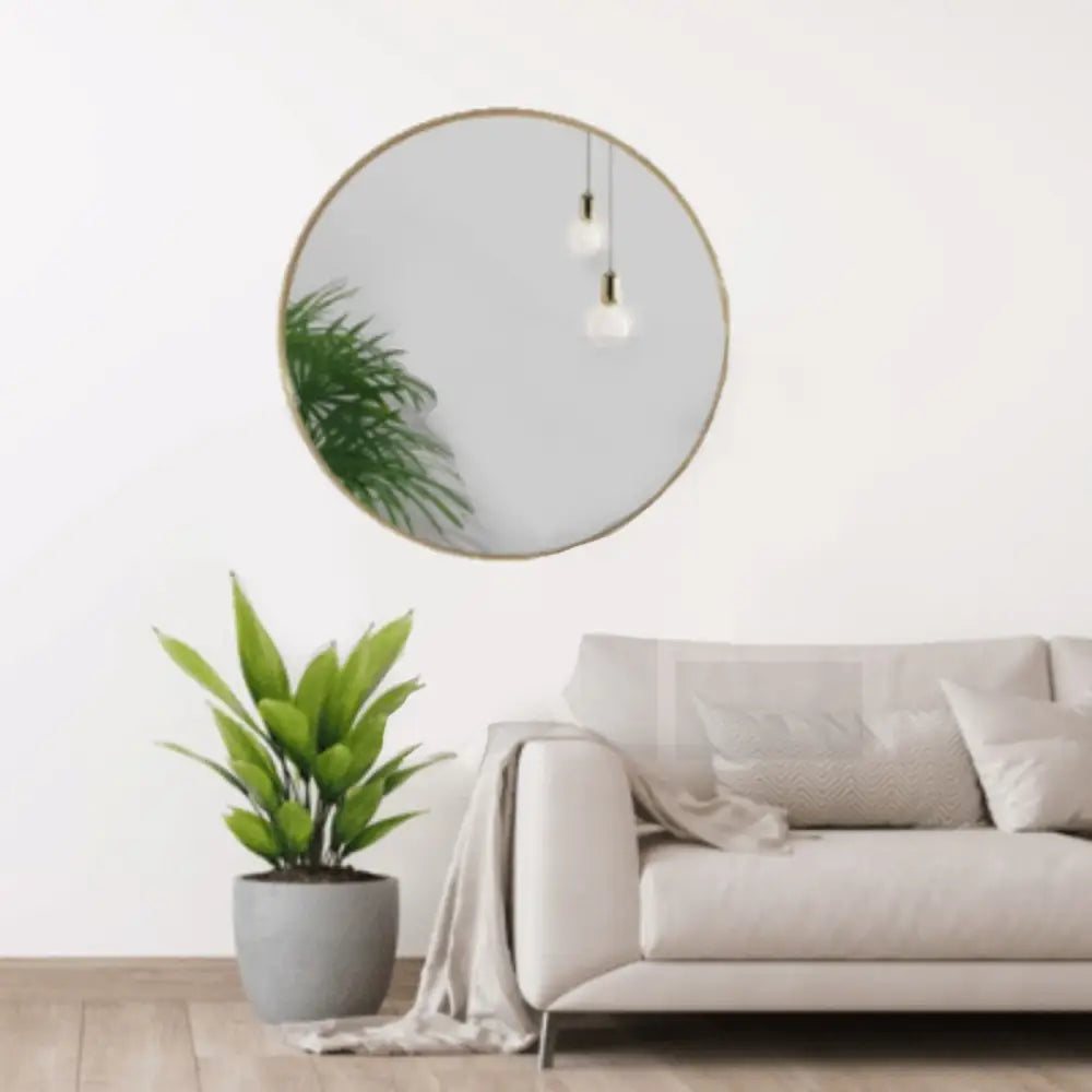 GOMINIMO Round Mirror Without LED Lights (60cm) - Home & Garden > Decor > Mirrors