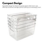 GOMINIMO Set of 8 Clear Fridge Food Storage Containers GO-FSC-101-HLL - Home & Garden > Storage