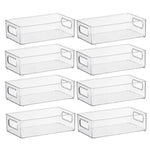 GOMINIMO Set of 8 Clear Fridge Food Storage Containers GO-FSC-101-HLL - Home & Garden > Storage