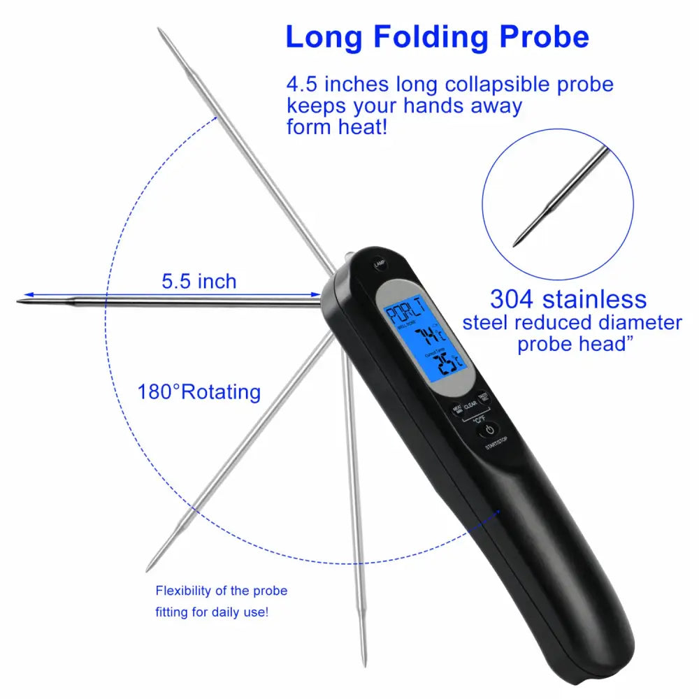GOMINIMO Smart Digital Meat Thermometer with LED Light GO-MPT-100-HD - Appliances > Kitchen Appliances